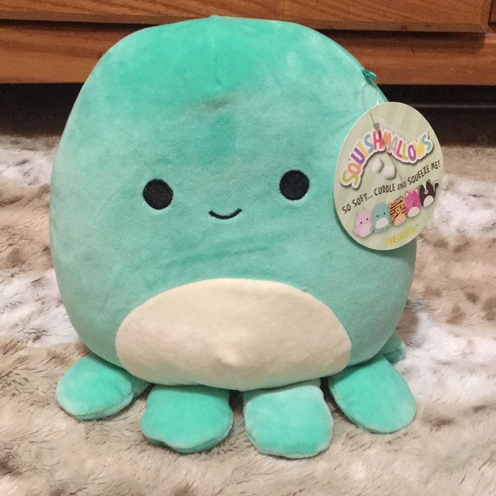 Squishmallows Smiling Blue Squid